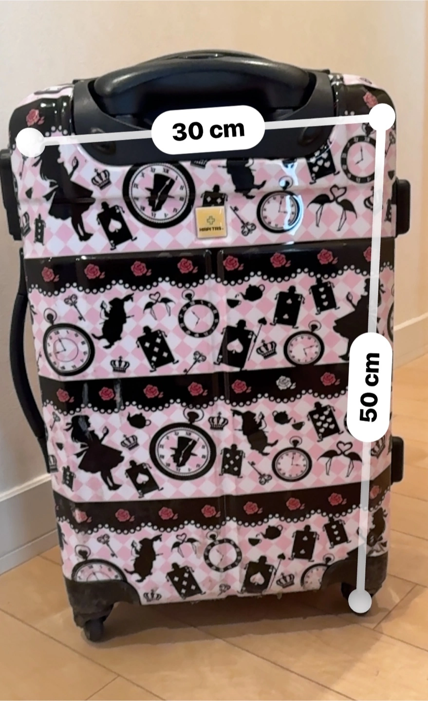 HAPI+TAS キャリーケース アリス柄の写真6枚目