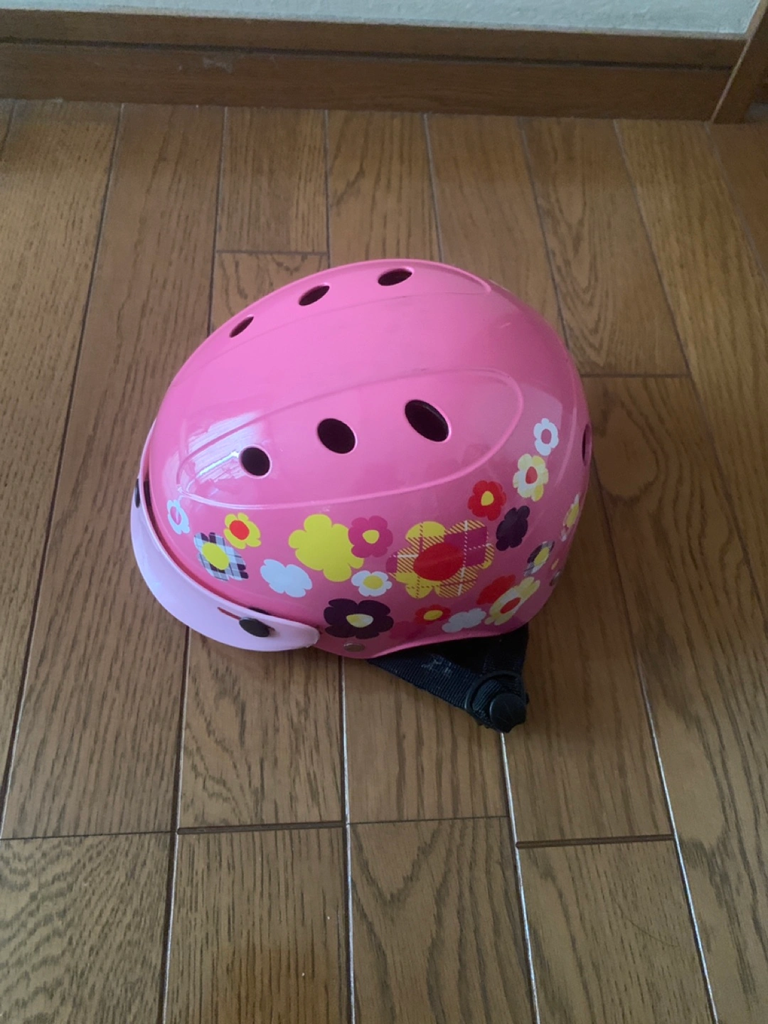 ブリヂストン 自転車用ヘルメット ピンク 花柄