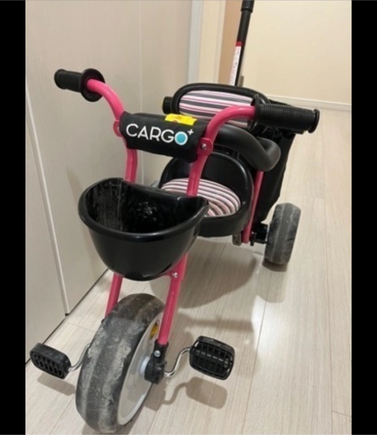 CARGO+ 三輪車 ピンク ブラック