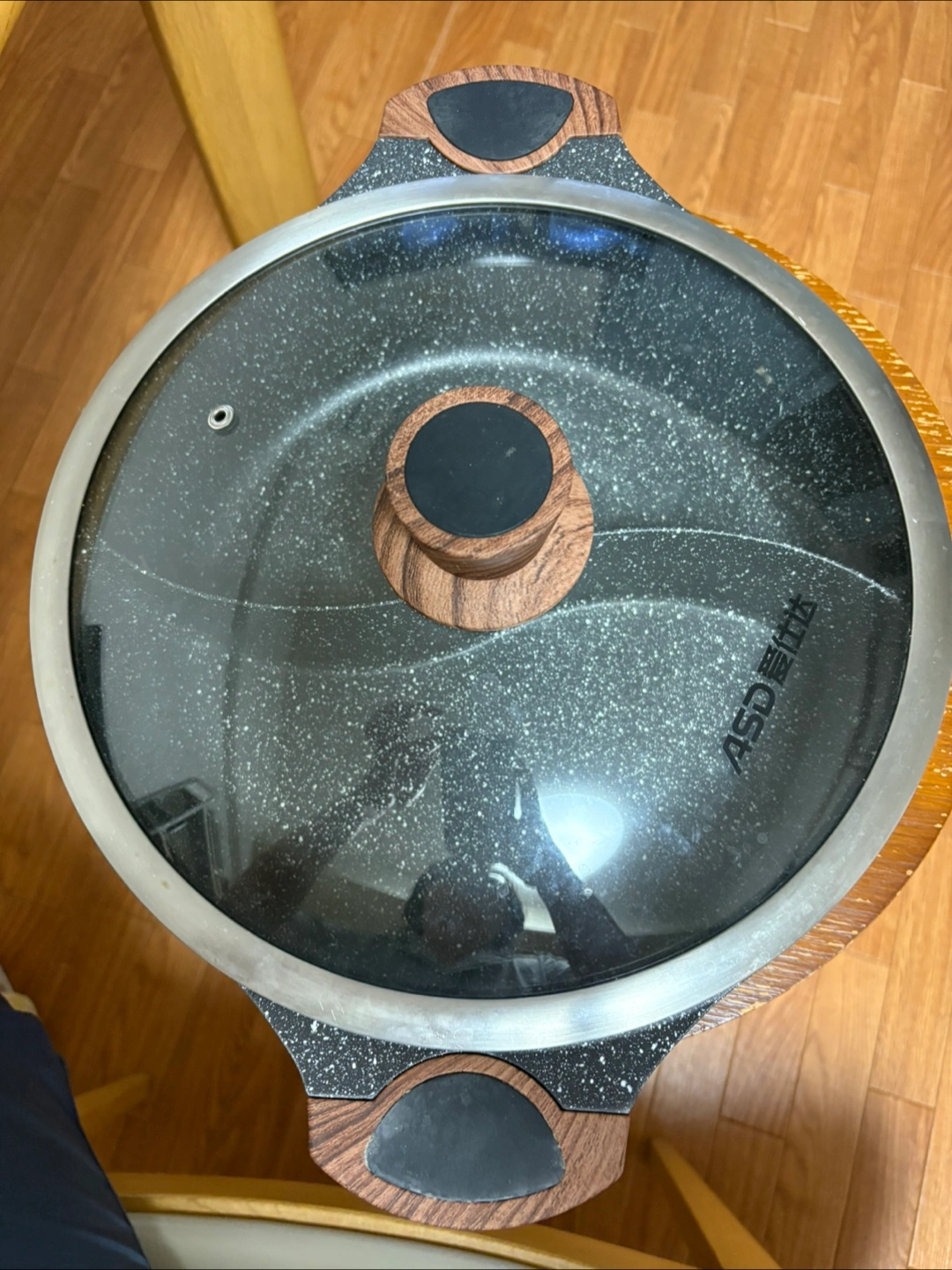 仕切り鍋 ブラック