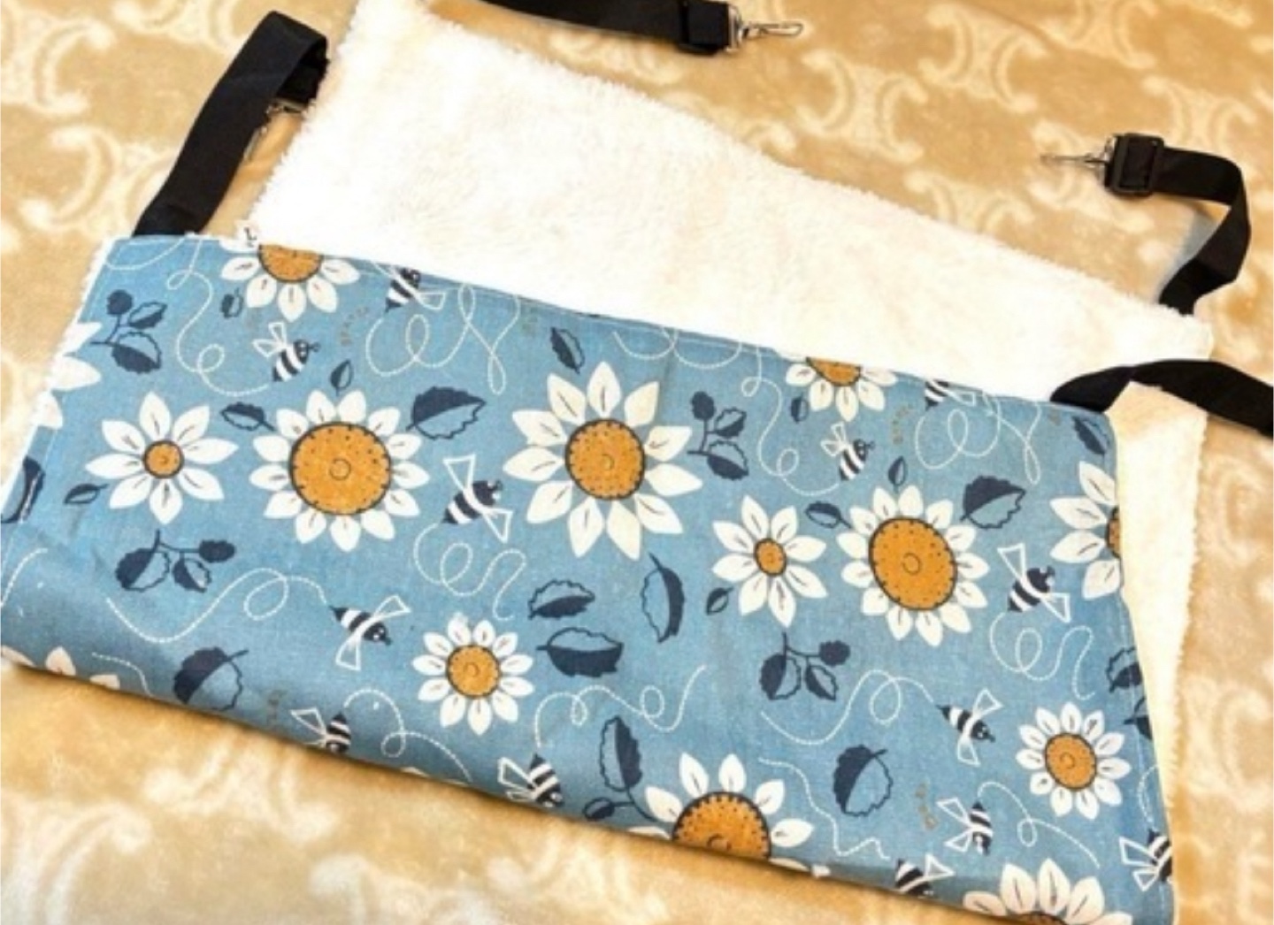 花柄デザイン ハンモック フェレット 小動物用