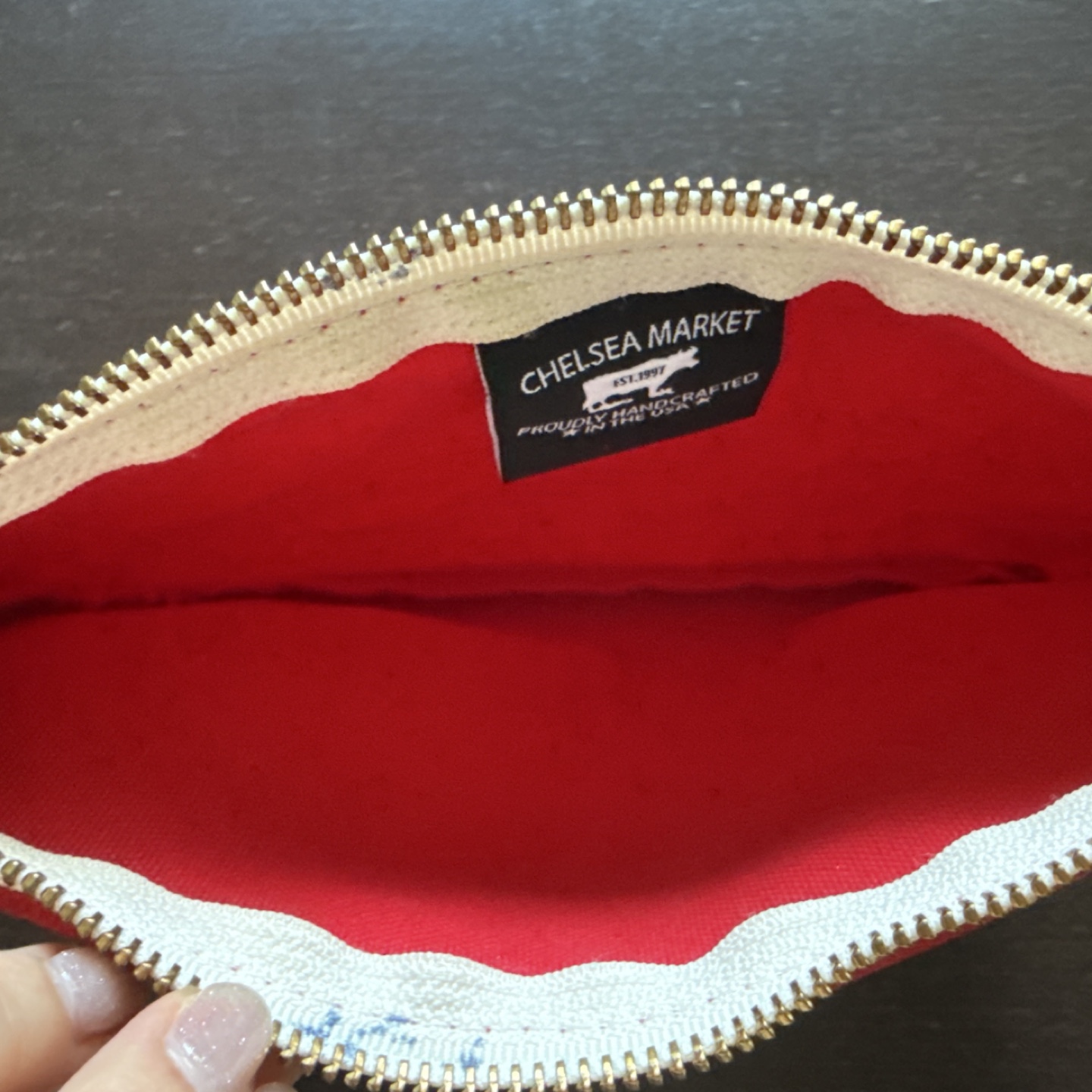 Chelsea Market (チェルシーマーケット) ポーチ / クラッチバッグ USA製 中古品の写真4枚目