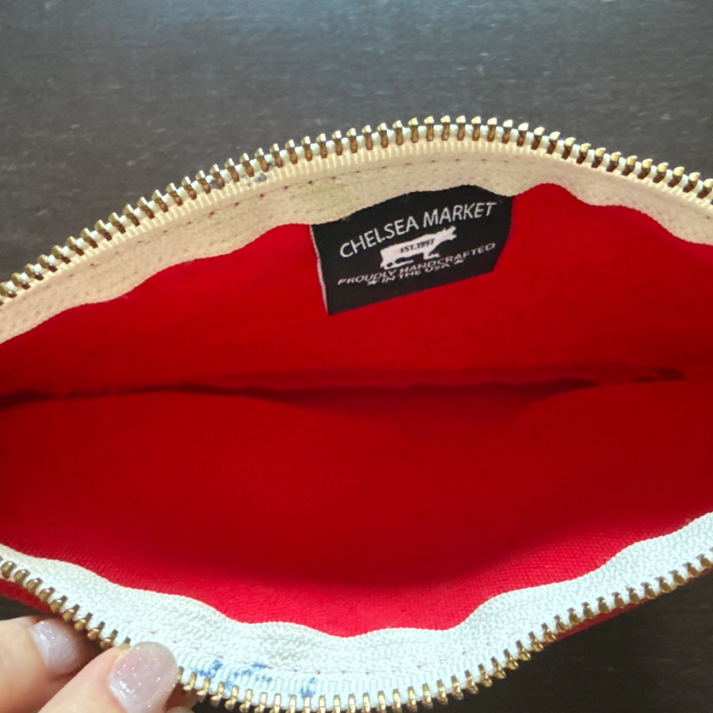 Chelsea Market (チェルシーマーケット) ポーチ / クラッチバッグ USA製 中古品の写真4枚目