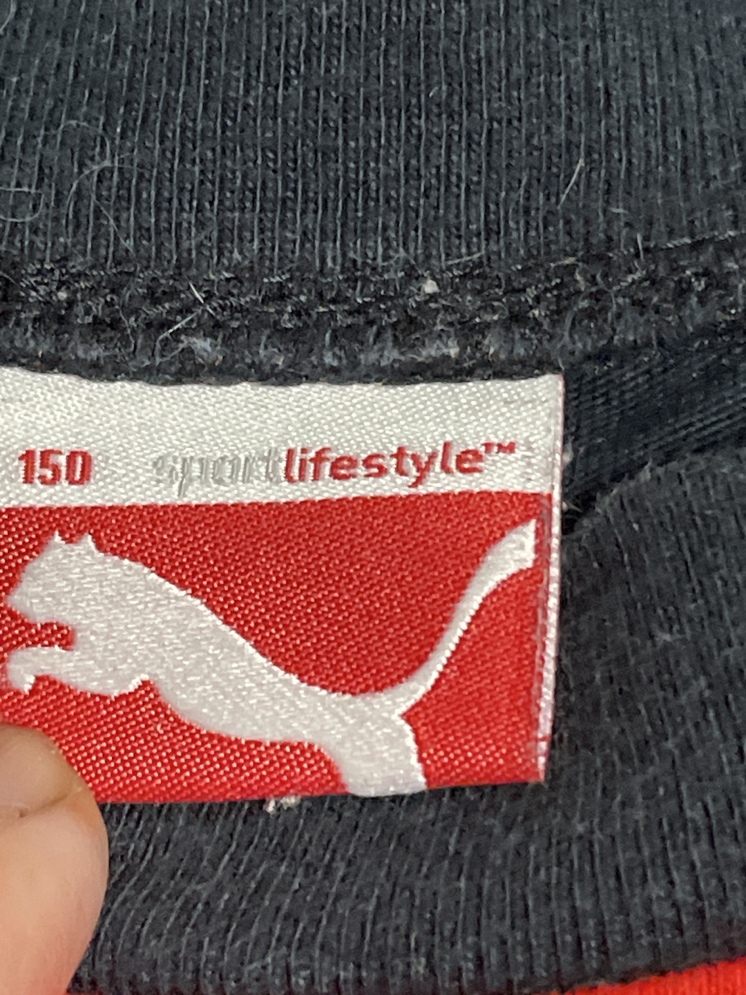 プーマ Tシャツ 赤/黒 150の写真2枚目