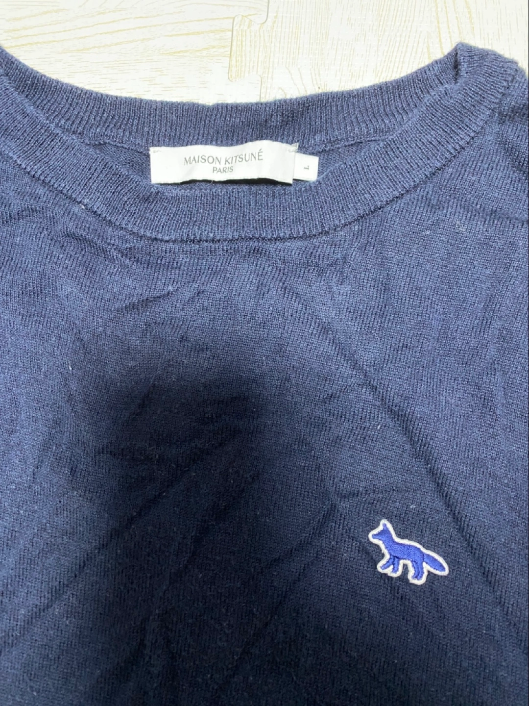 MAISON KITSUNÉ セーター 紺色 Lサイズ