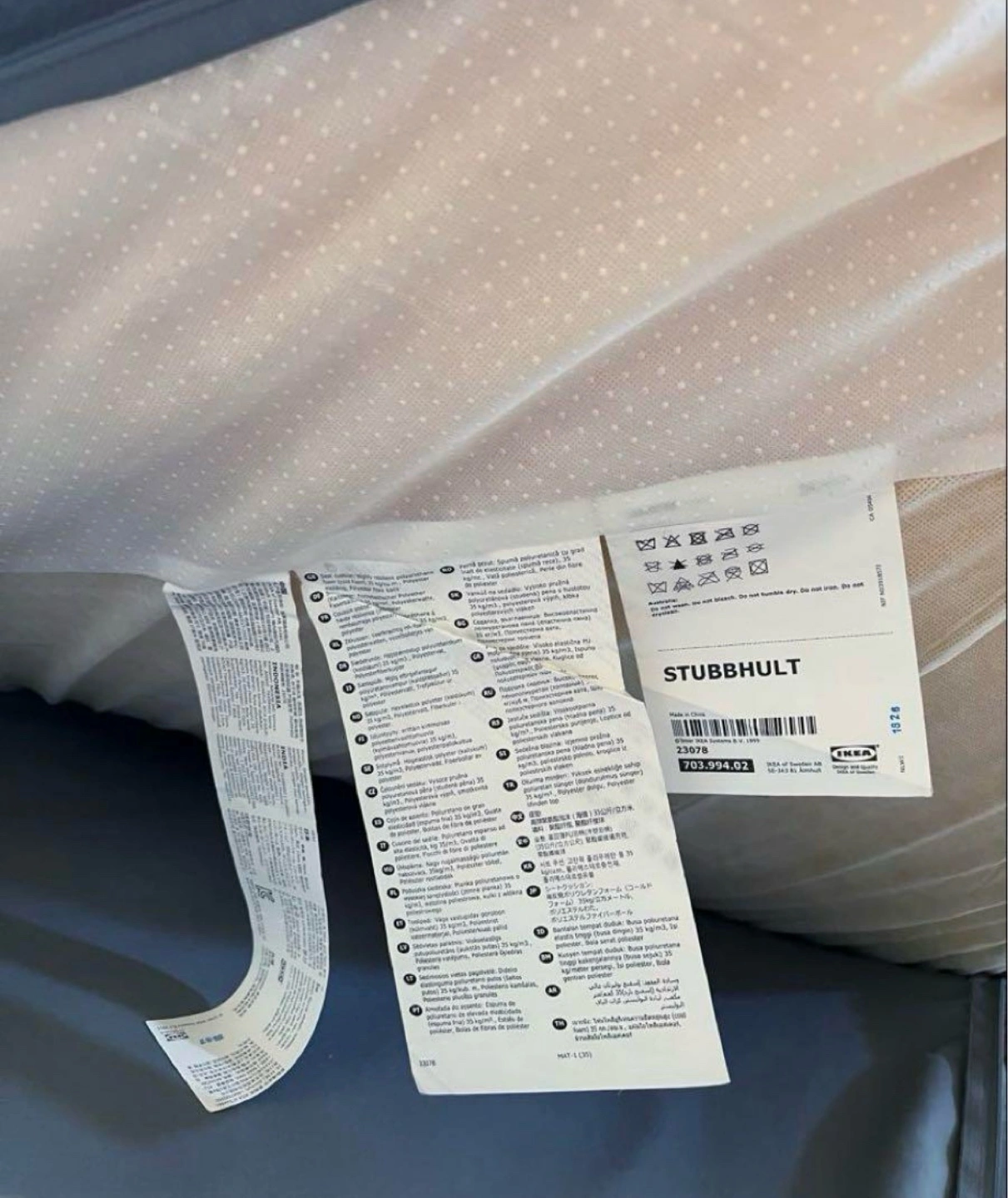 【IKEA】【ソファー】【GRÖNLID グローンリード】グレー 収納付 L字 オットマンの写真9枚目