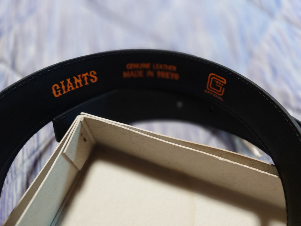 GIANTS ベルト 黒 未使用の写真2枚目