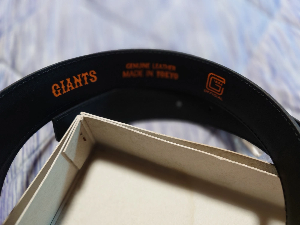 GIANTS ベルト 黒 未使用の写真2枚目