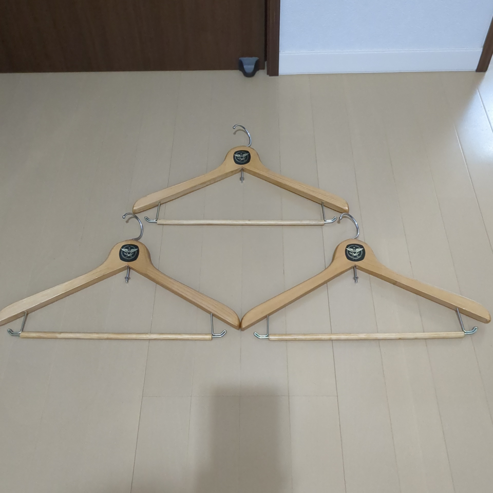 木製ハンガー 3本セット