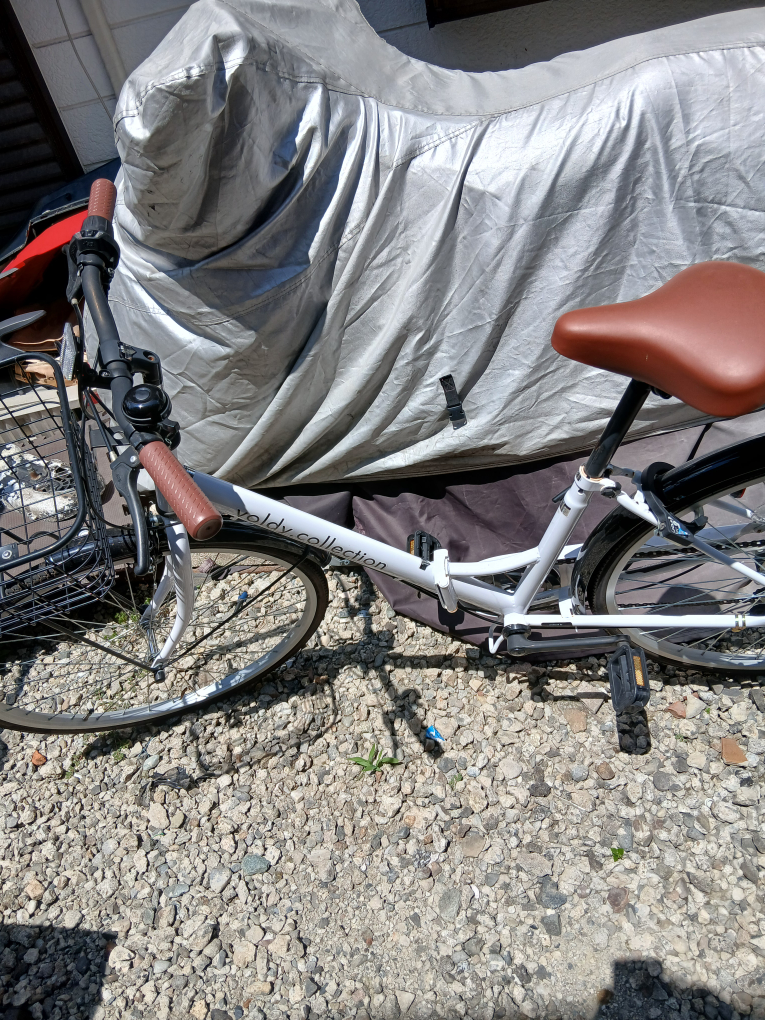 自転車 白 折り畳み