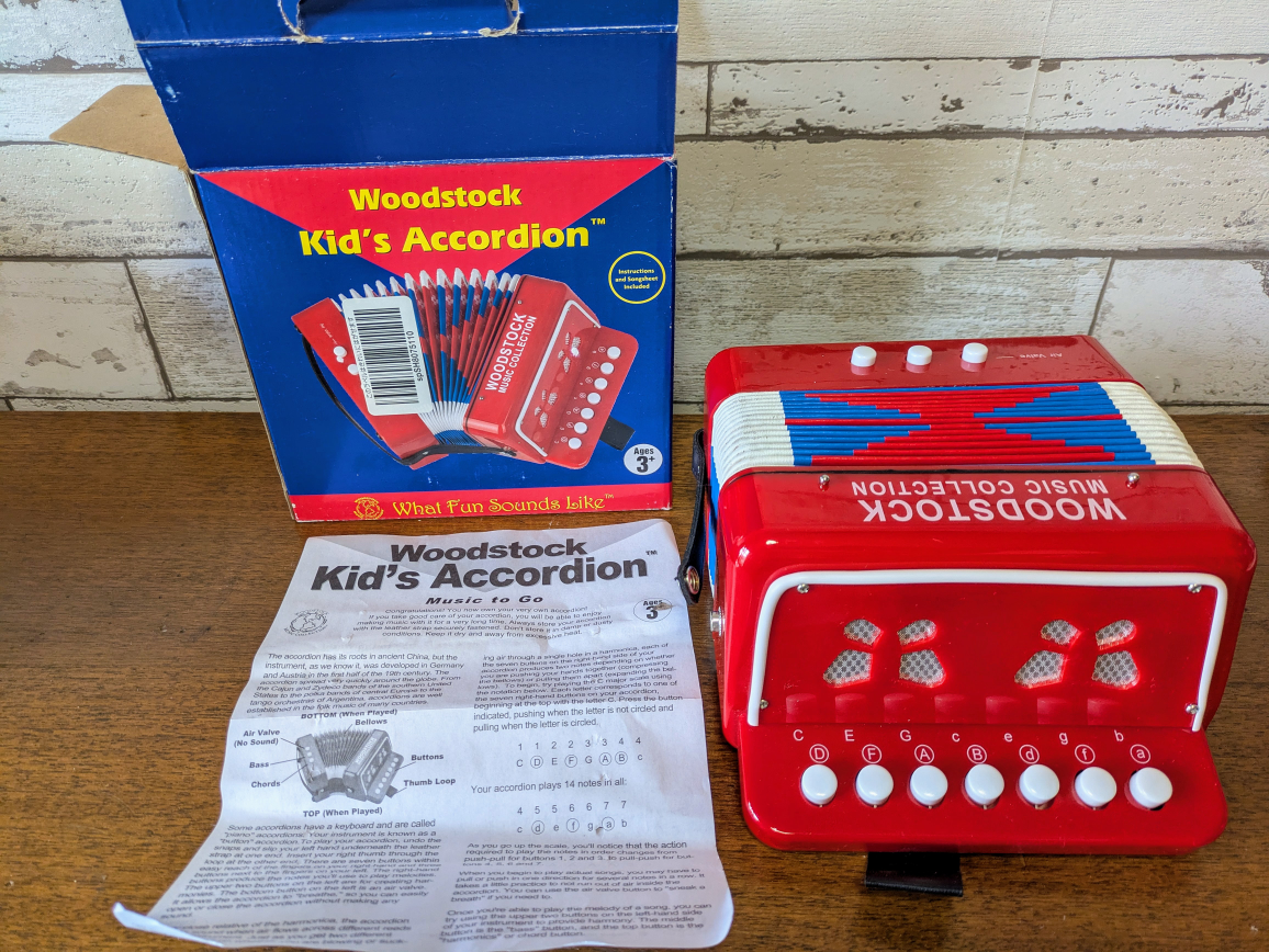 WOODSTOCK キッズアコーディオン 赤の写真7枚目
