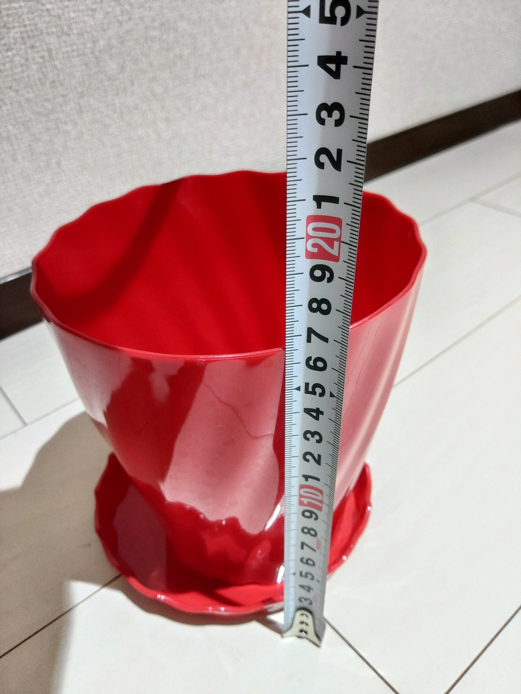 植木鉢 赤色の写真4枚目