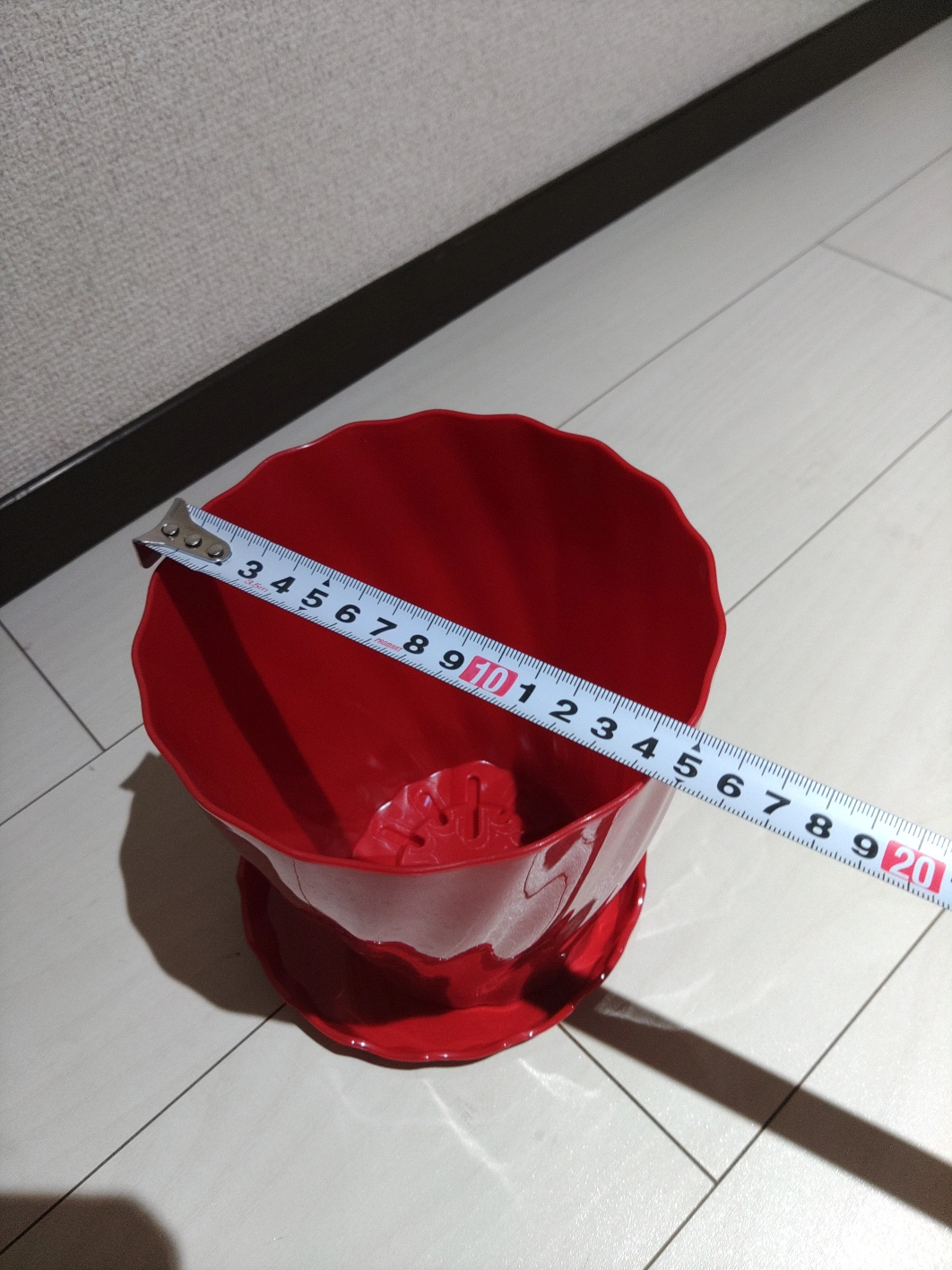 植木鉢 赤色の写真5枚目