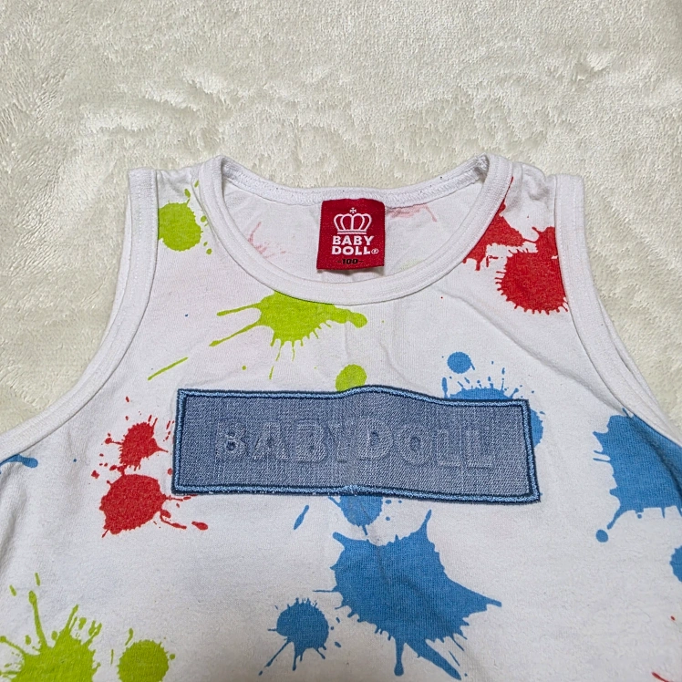 【 BABY DOLL 】上下セット タンクトップ 100size 95sizeの写真3枚目