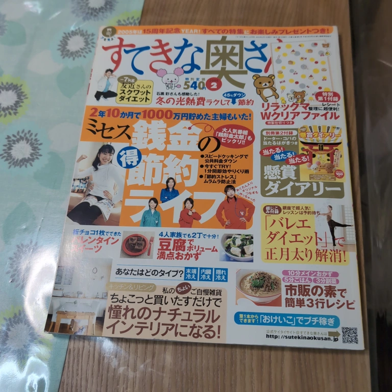 すてきな奥さん 2月号 リラックマ クリアファイル