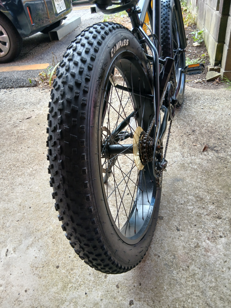 ファトバイク　自転車 ブラックの写真3枚目