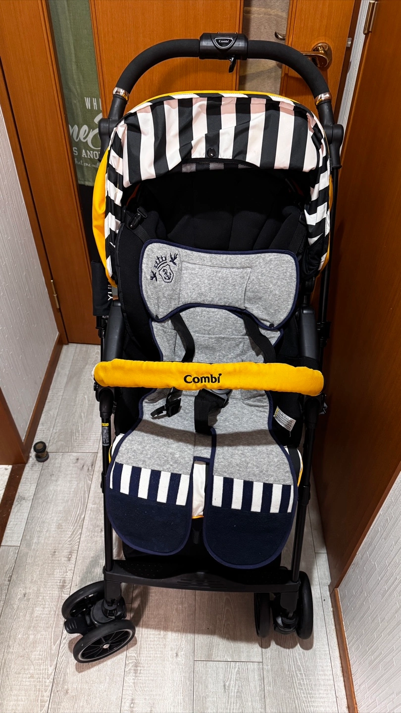 【Combi スゴカルα 4キャス compact エッグショック HS ハニービーイエロー】