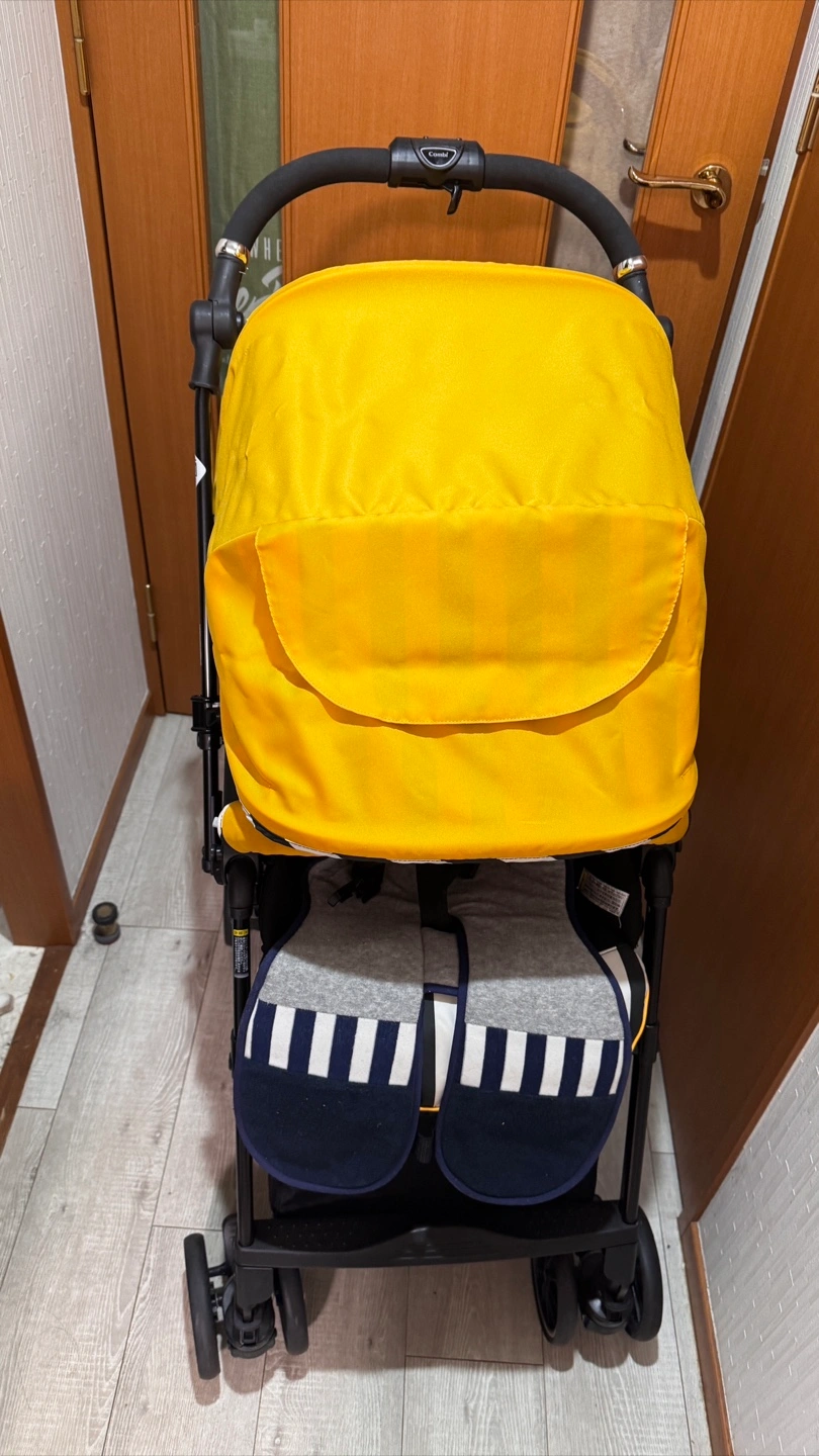 【Combi スゴカルα 4キャス compact エッグショック HS ハニービーイエロー】の写真4枚目