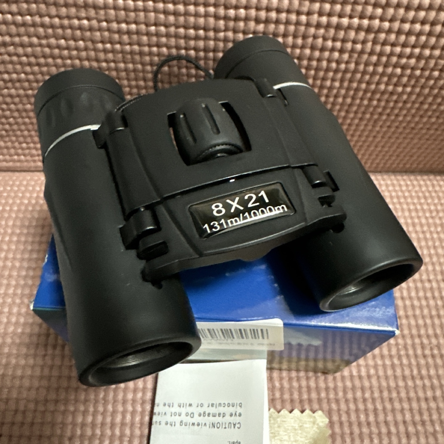 双眼鏡 8X21 ブラックの写真2枚目