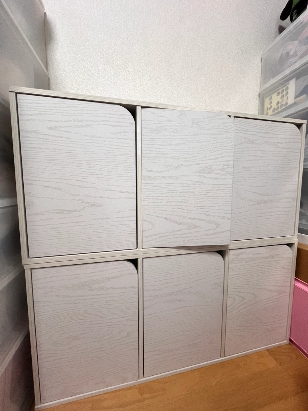 収納棚 2個 ホワイト ニトリ