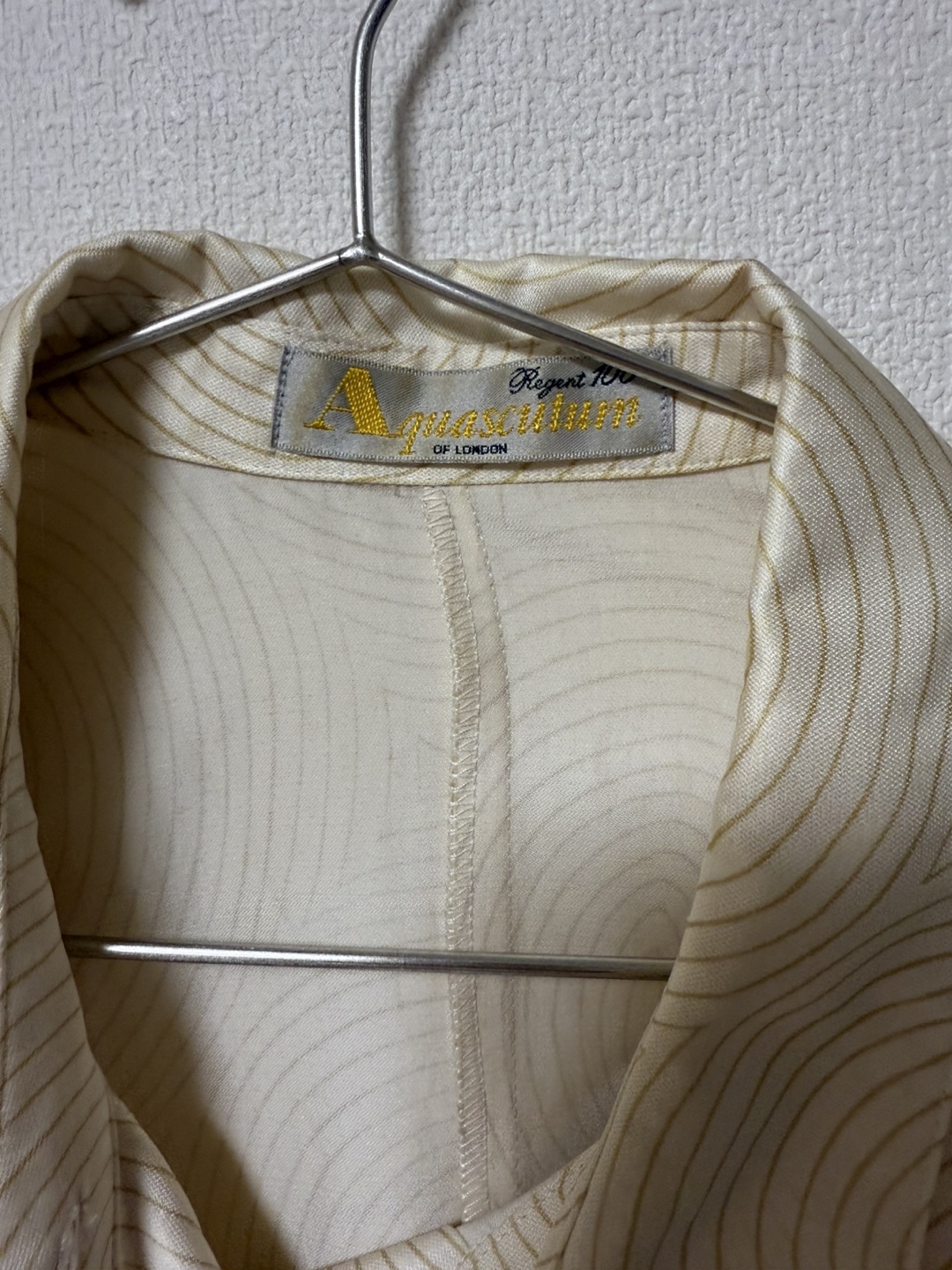 Aquascutum アクアスキュータム シルク混 膝下丈 セットアップ 10  スカートの写真3枚目