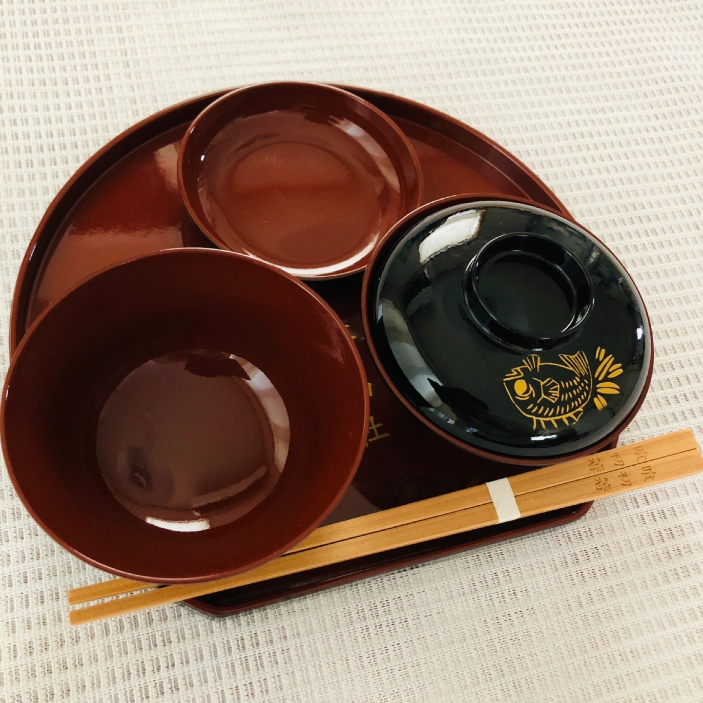 お食い初め膳 食器 百日祝い 良品の写真3枚目