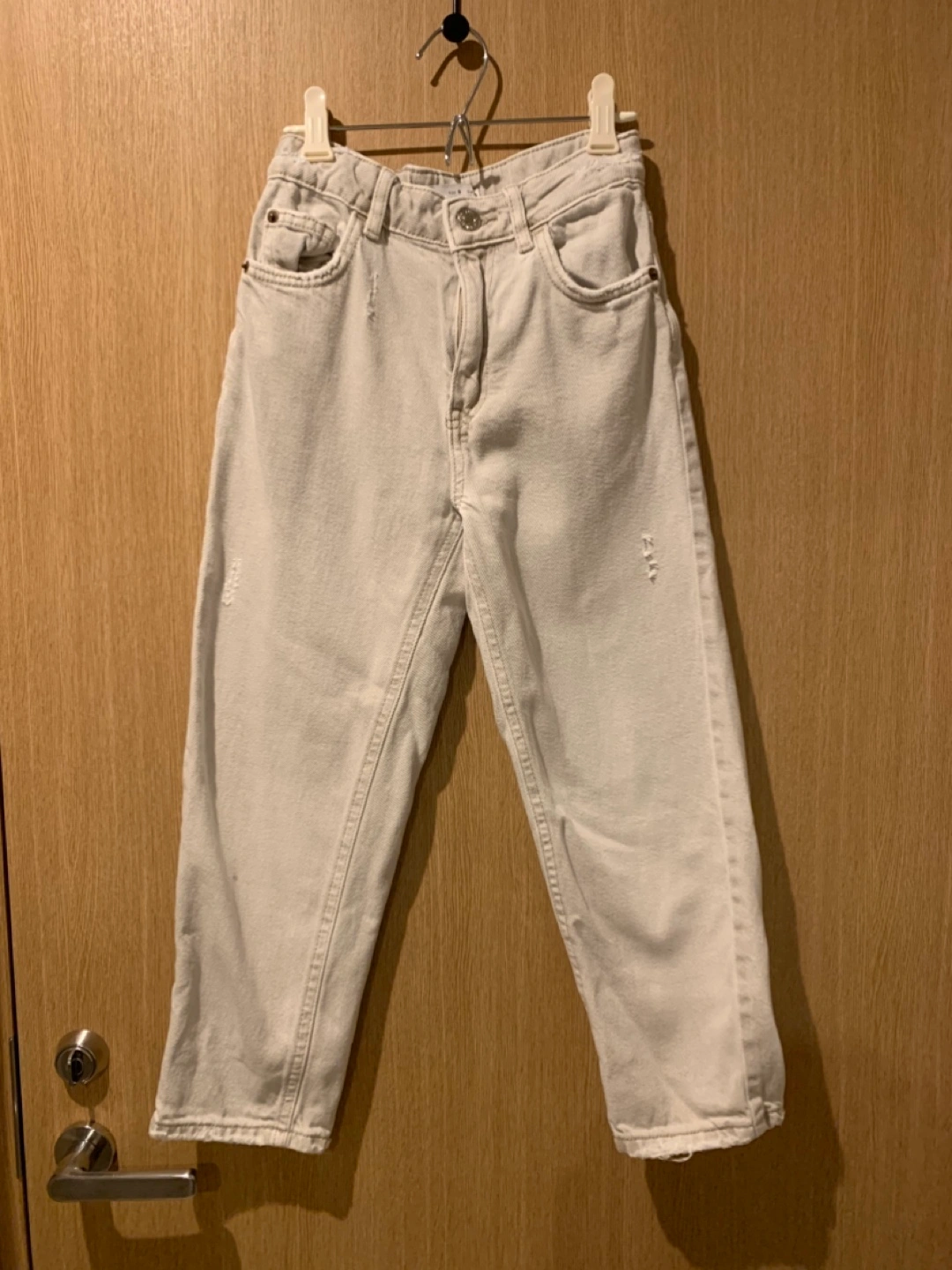ZARA ジーンズ ホワイト 130cm