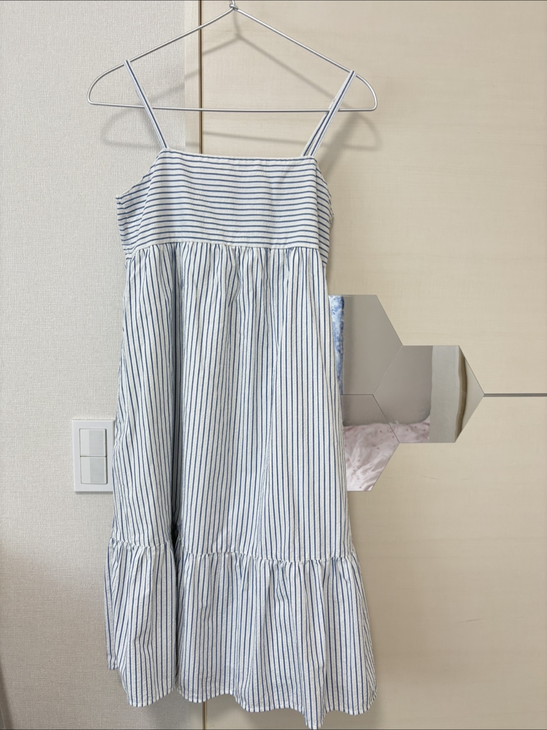 女の子ワンピースUNIQLO 160 ストライプ