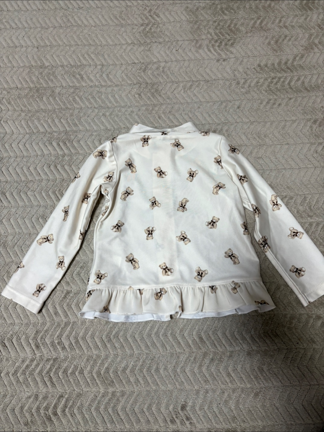 キッズ 長袖ラッシュガード 白 90サイズの写真2枚目