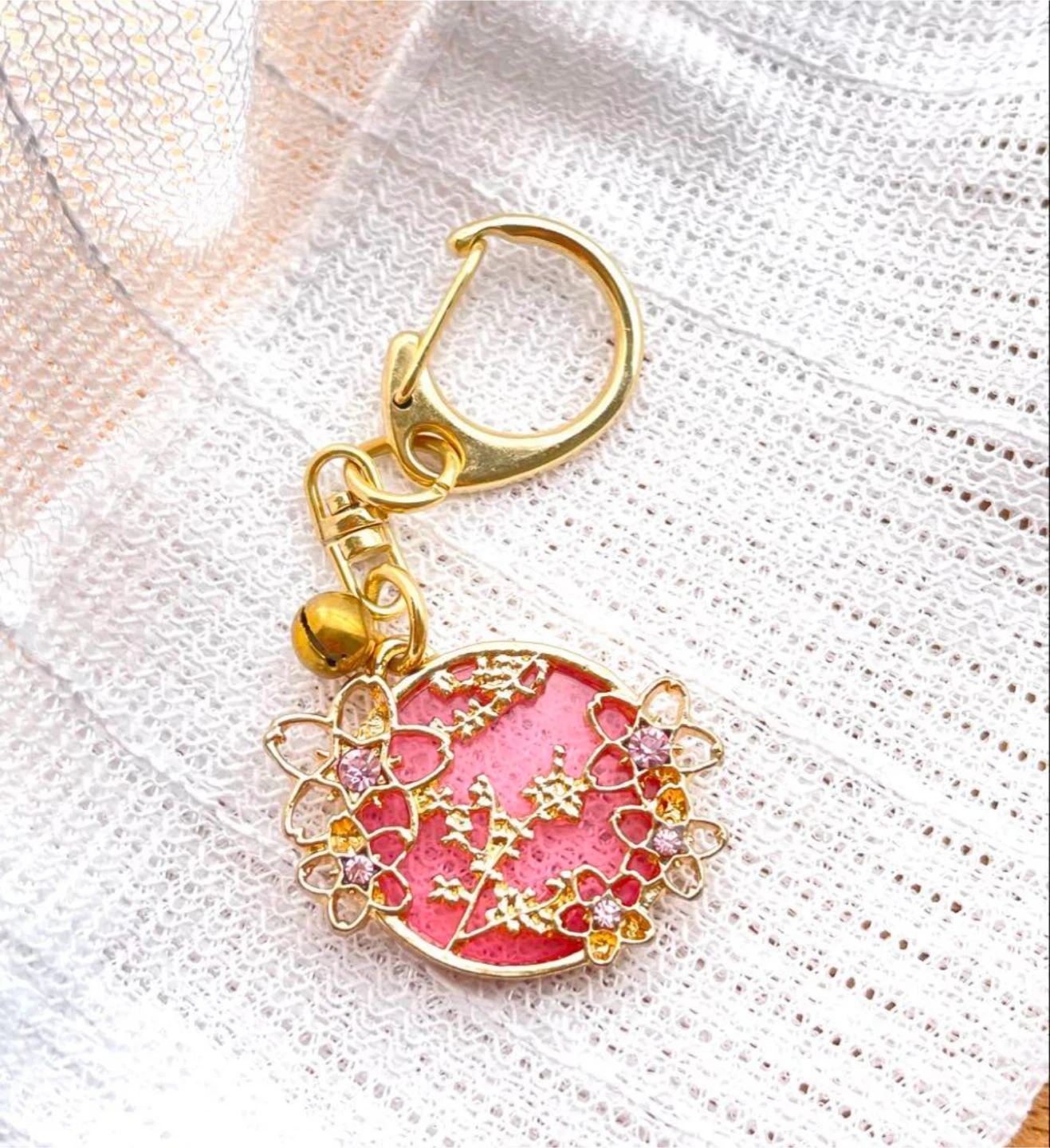 8点 セット売り まとめ売り ストラップ キーホルダー ディズニー 天然石 桜 キティちゃん シナモンの写真4枚目