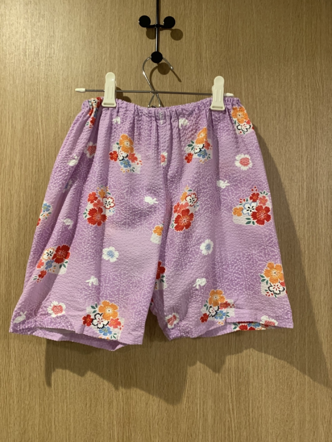 甚平 上下セット 140cmの写真3枚目