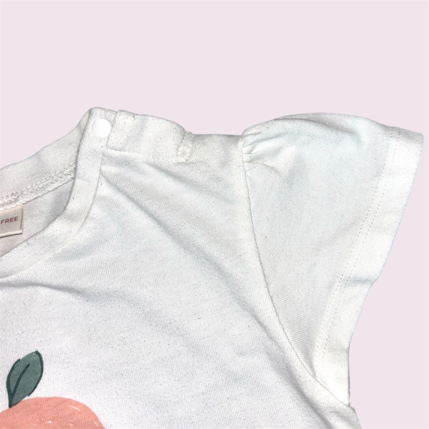 シンプルフリー❤ フルーツTシャツとストライプ柄パンツ 上下セット 95 子供服の写真3枚目