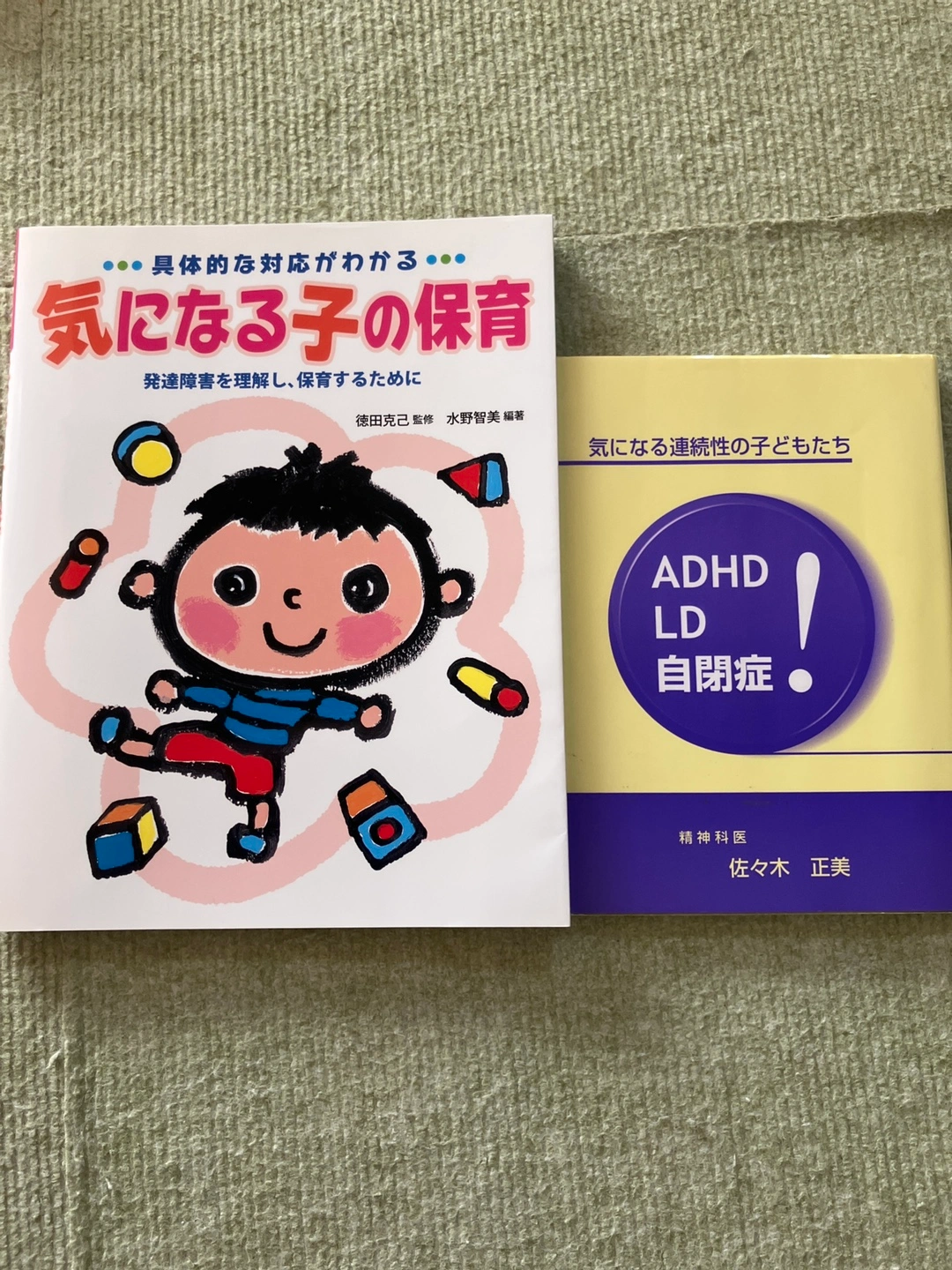書籍「気になる子の保育」「ADHD LD 自閉症」2冊セット