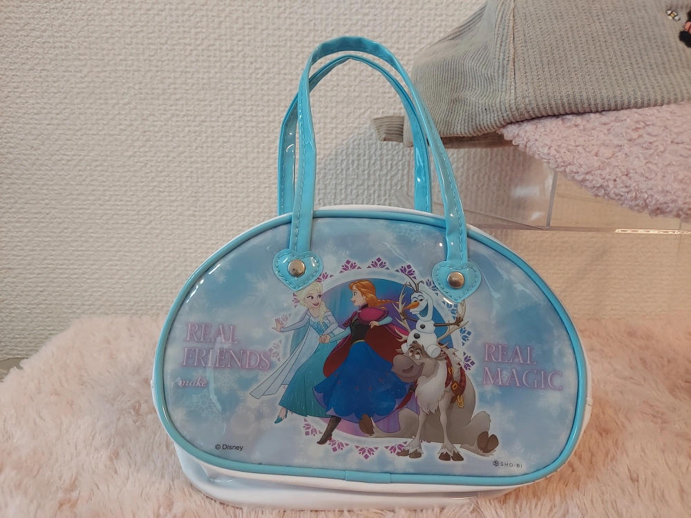 ミニー刺繍ベージュキャップとアナ雪バッグ、くつ下セットの写真4枚目