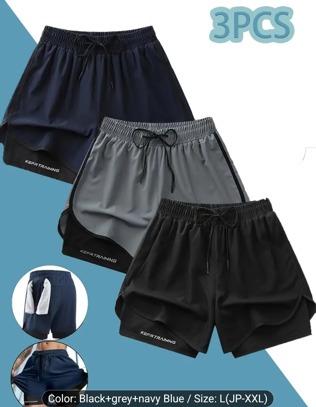 キープトレーニング スポーツ用ハーフパンツ L-XXL