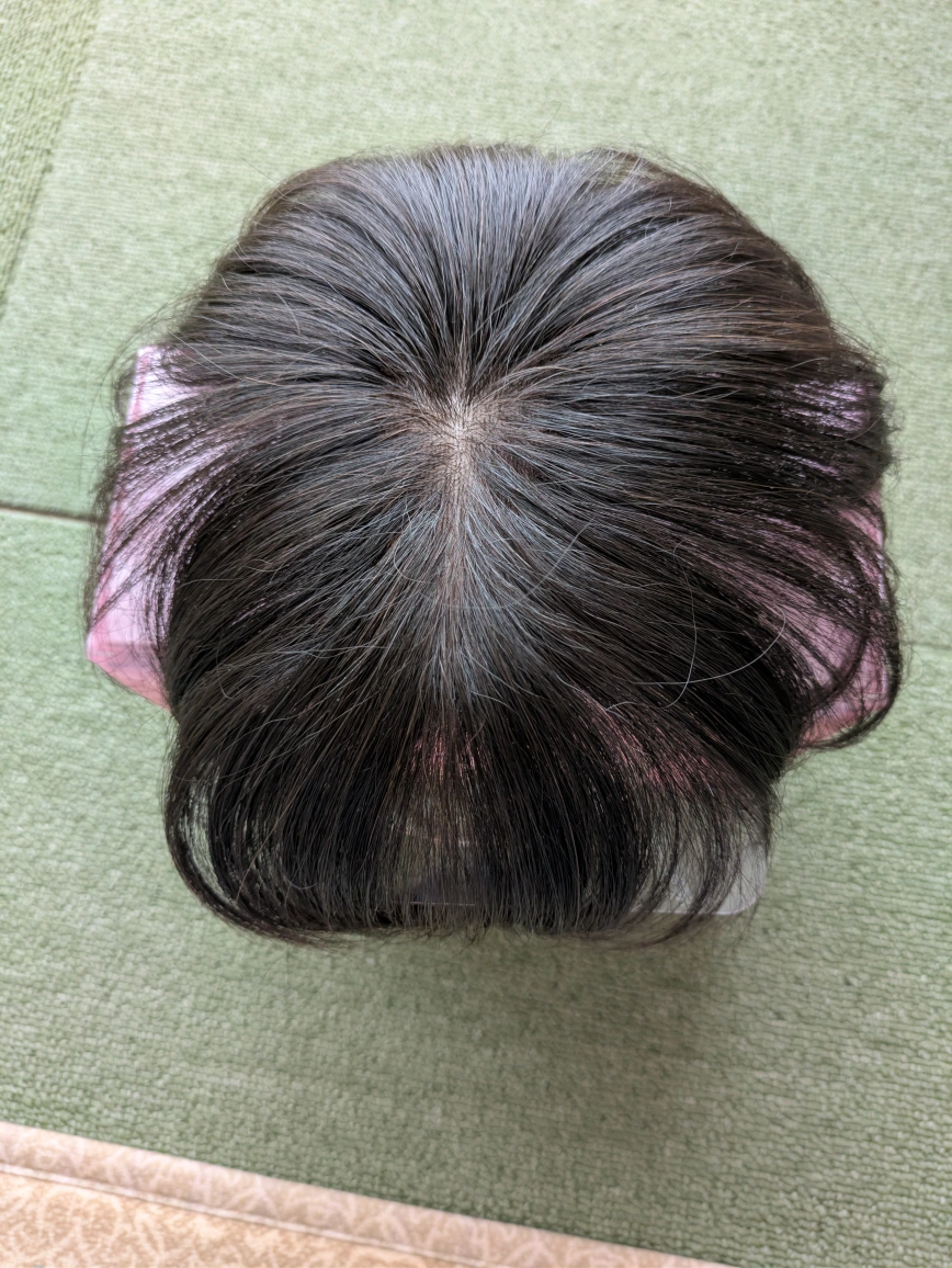 ヘアピース ダークブラウン