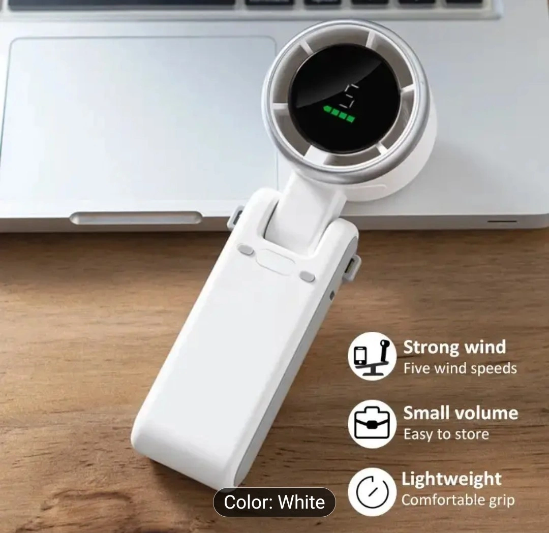 折り畳み式 扇風機 N607 ホワイトの写真2枚目
