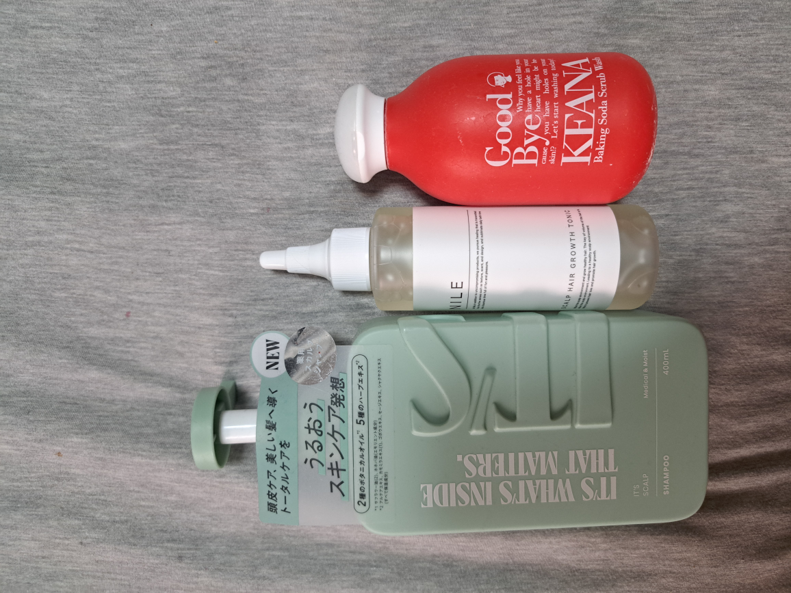 KEANA スクラブ洗顔、NILE ヘアトニック、スカルプシャンプー 400ml
