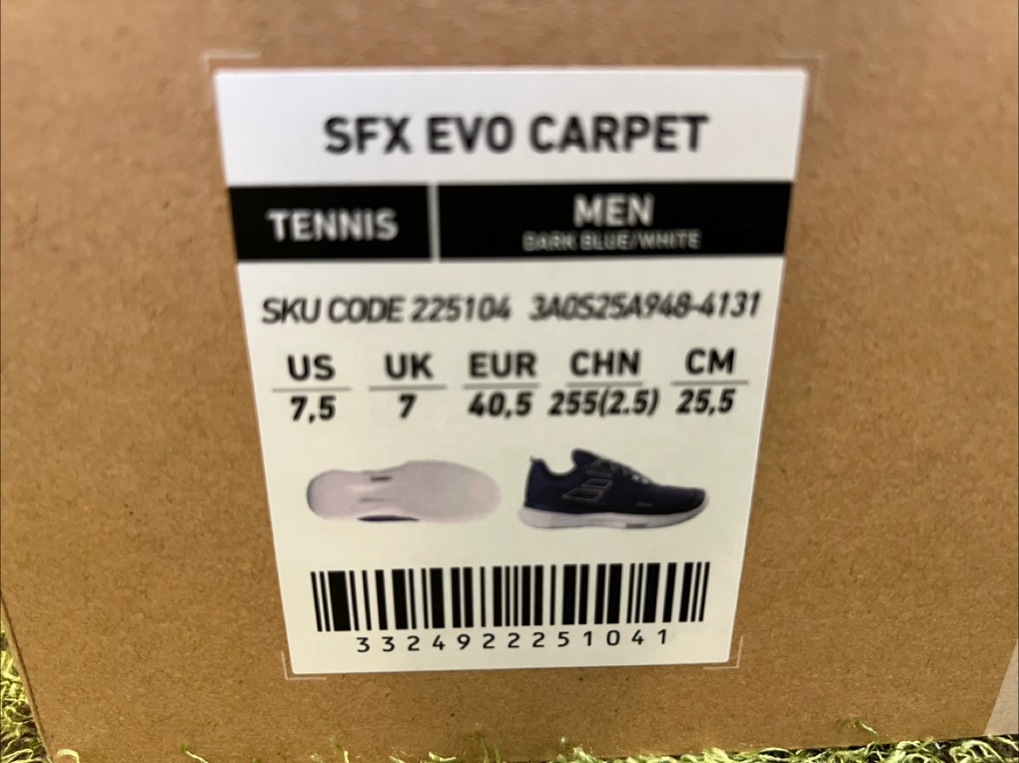 バボラ テニスシューズ カーペット用 25.5cm SFX EVOの写真2枚目