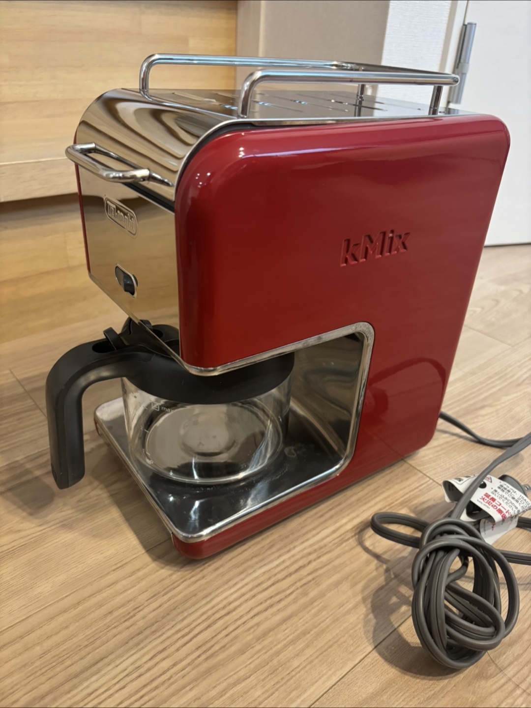 デロンギ kMix 6人用コーヒーメーカー 赤