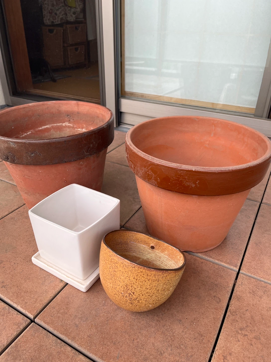 植木鉢 まとめ売り テラコッタ 白陶器　茶色焼物