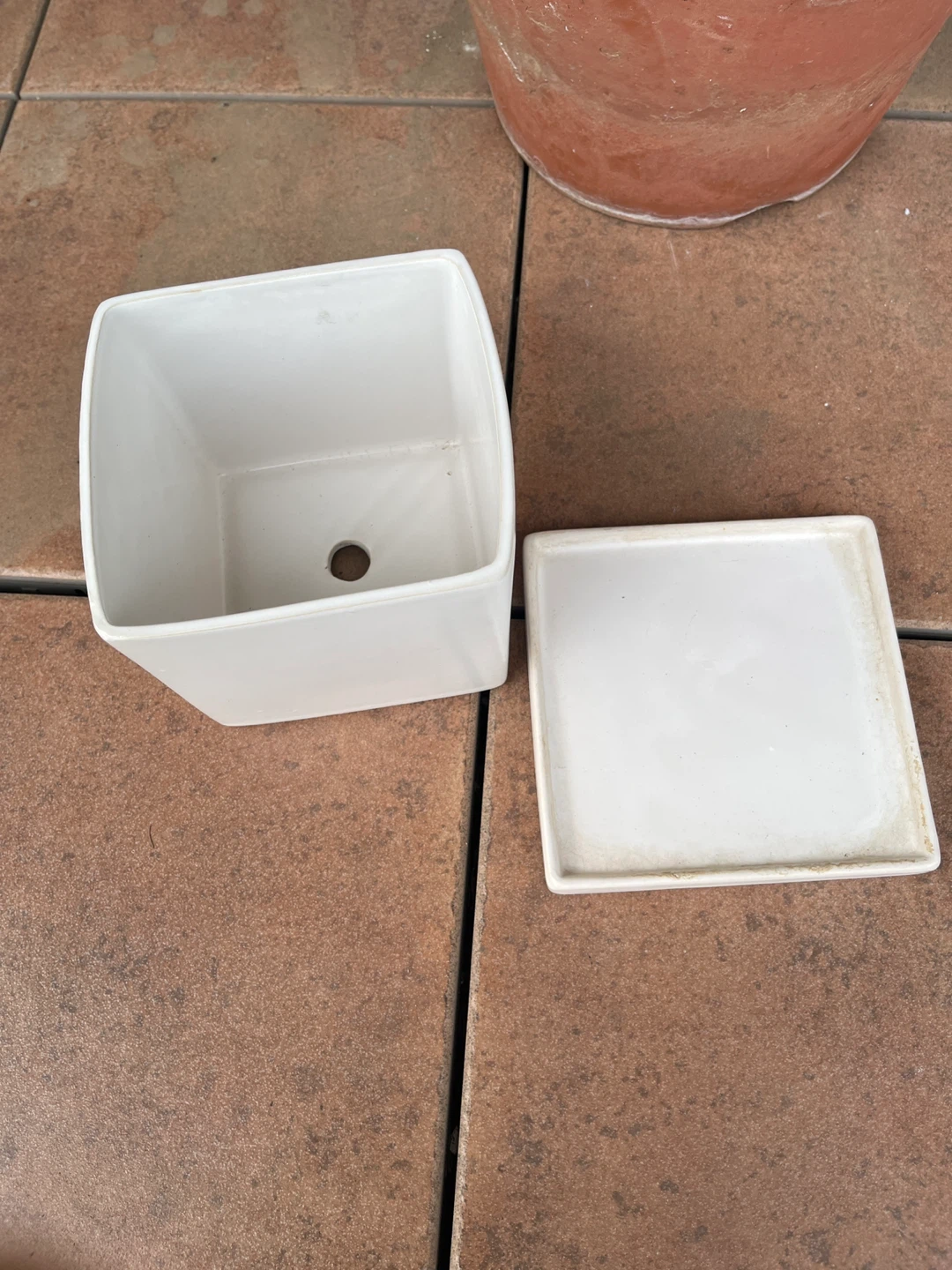 植木鉢 まとめ売り テラコッタ 白陶器　茶色焼物の写真4枚目