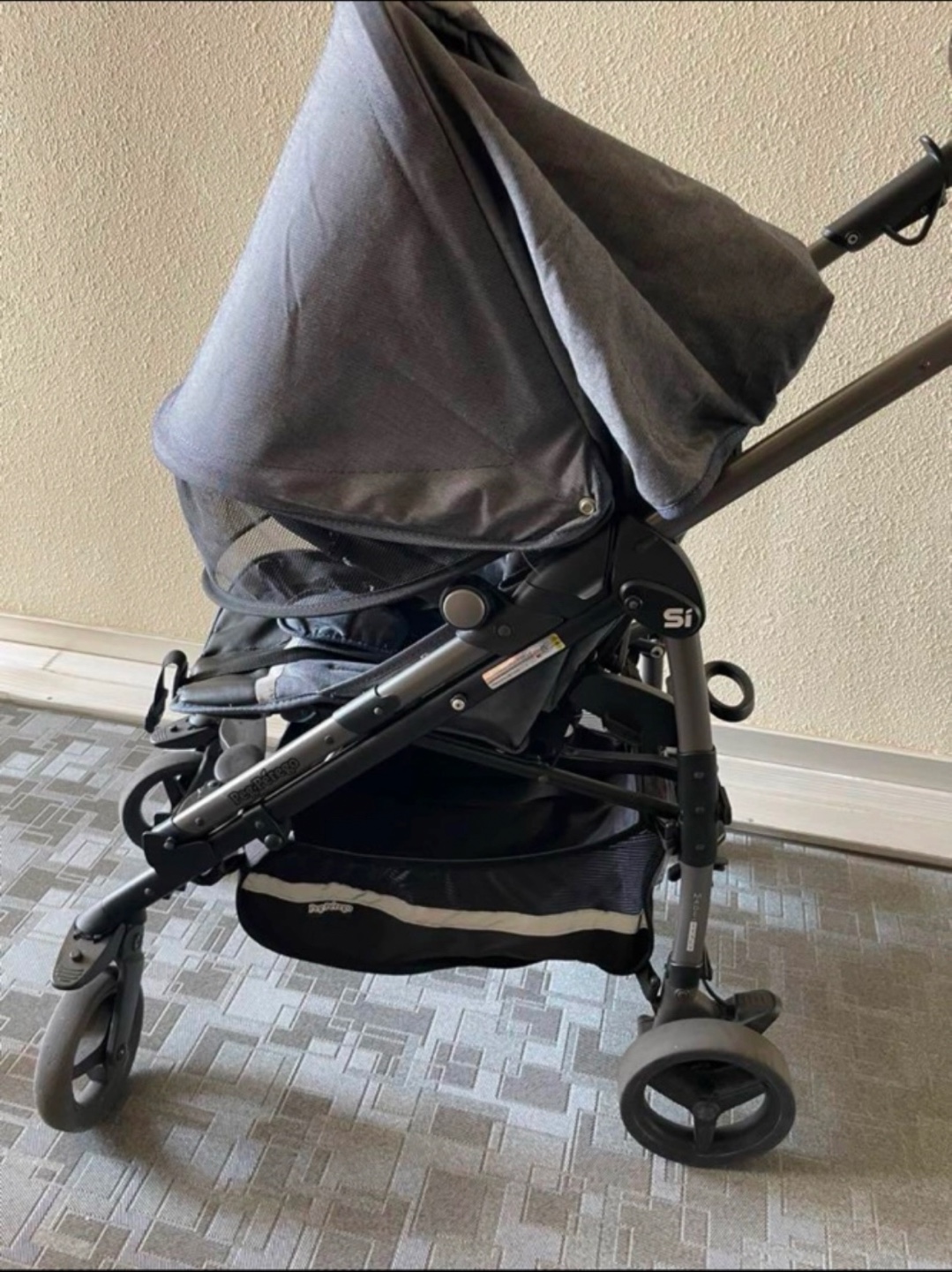 KATOJI pegperego ペグペレーゴベビーカー専用フットマフ レインカバーありの写真5枚目