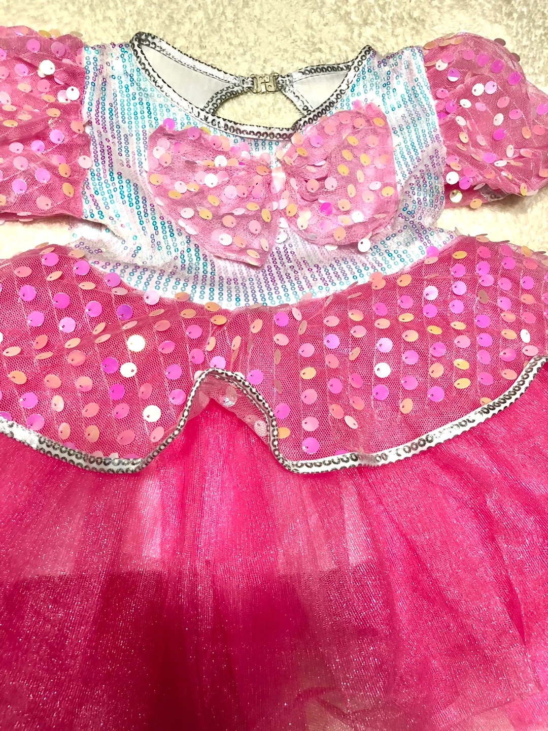 ✨🌟キッズドレス ピンク スパンコール🌟✨の写真2枚目