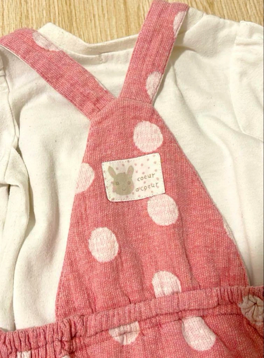 2点セット ベービー服 ジャンパー シャツ 長袖 セット うさぎ 80 女の子の写真5枚目