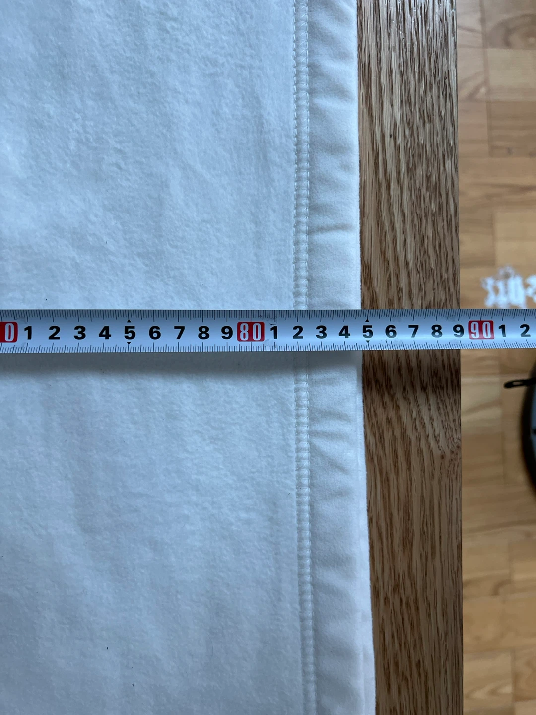 白 大きめ　ブランケット 約110x85cmの写真6枚目