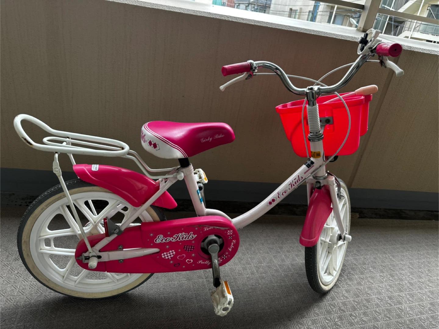 子供用自転車 ピンク色の写真3枚目