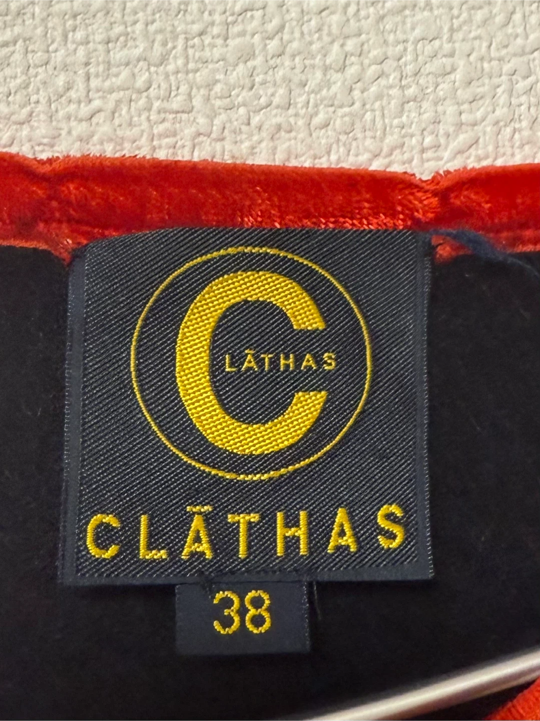 CLATHAS クレイサス アンゴラ混 ウール 半袖 38 ブラック　日本製の写真4枚目