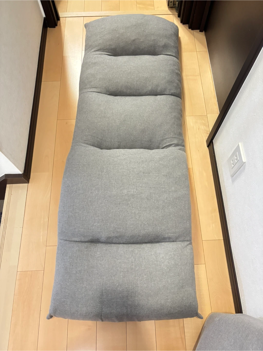 ニトリ　座椅子 グレー 2個セットの写真2枚目