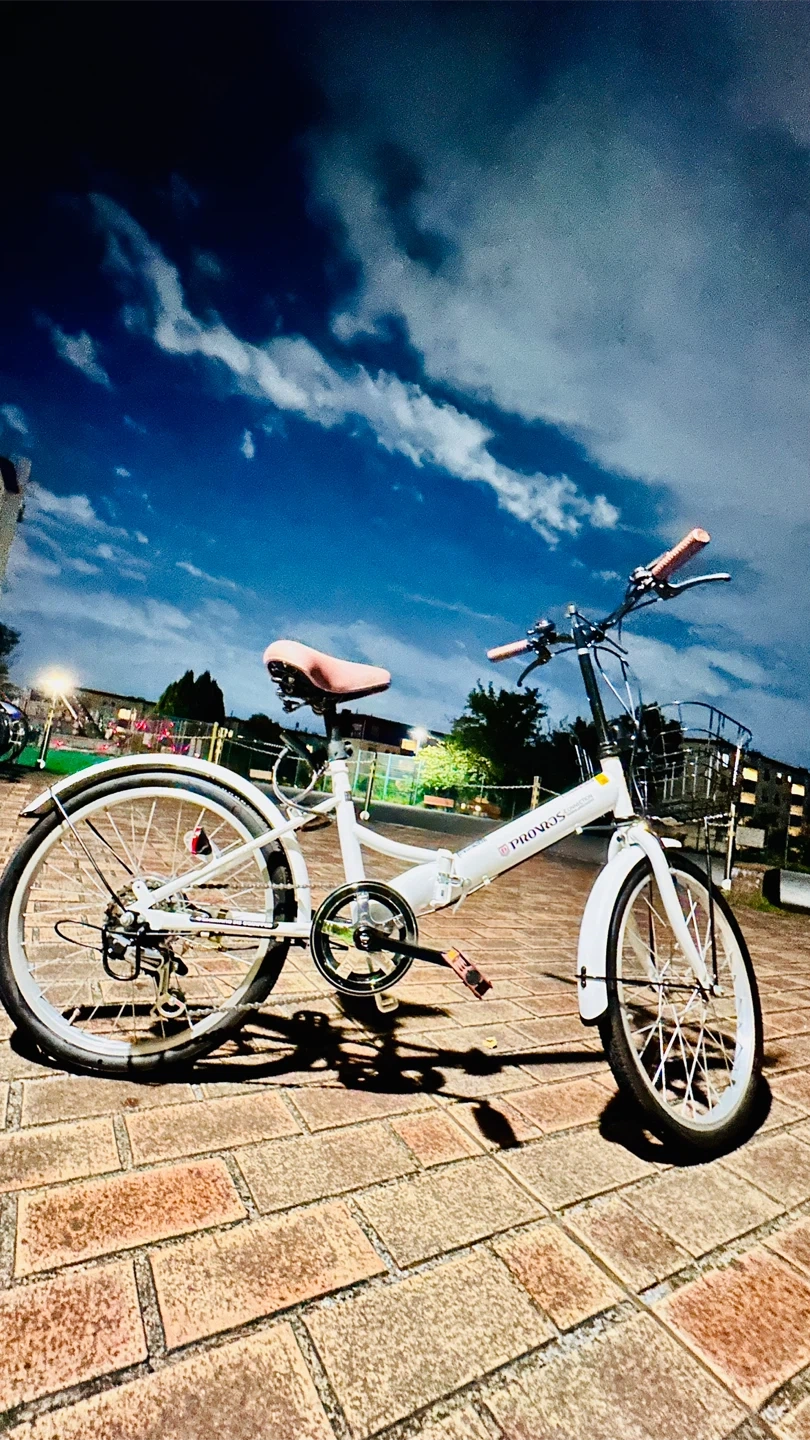 PROVROS P-206 20型 折りたたみ シマノ6段 カゴ錠ライト付の写真4枚目
